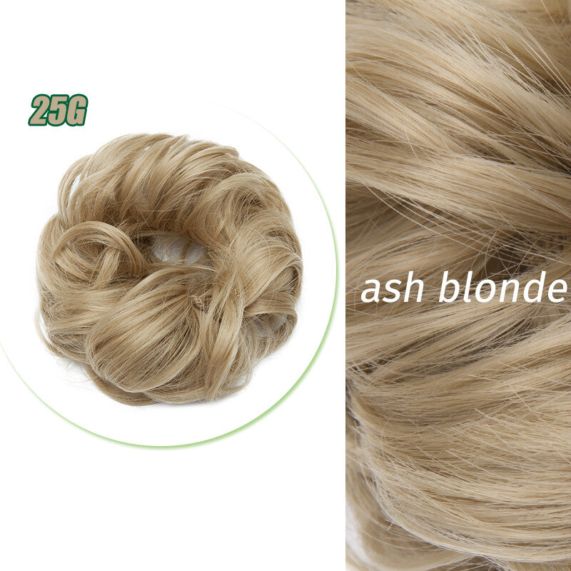 Curly Messy Bun Hair Piece Scrunchie Thick Updo Hair Extensions - Real Human Hair