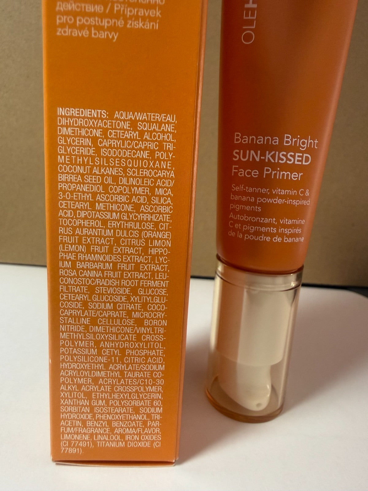 Face Primer with Vitamin C - Brightening Sun-Kissed Makeup Base 1 oz