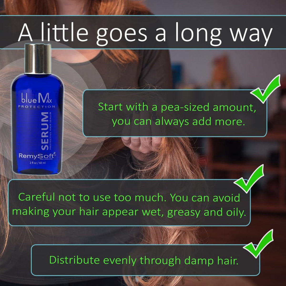 Silicone Hair Serum for Extensions, Weaves & Wigs
