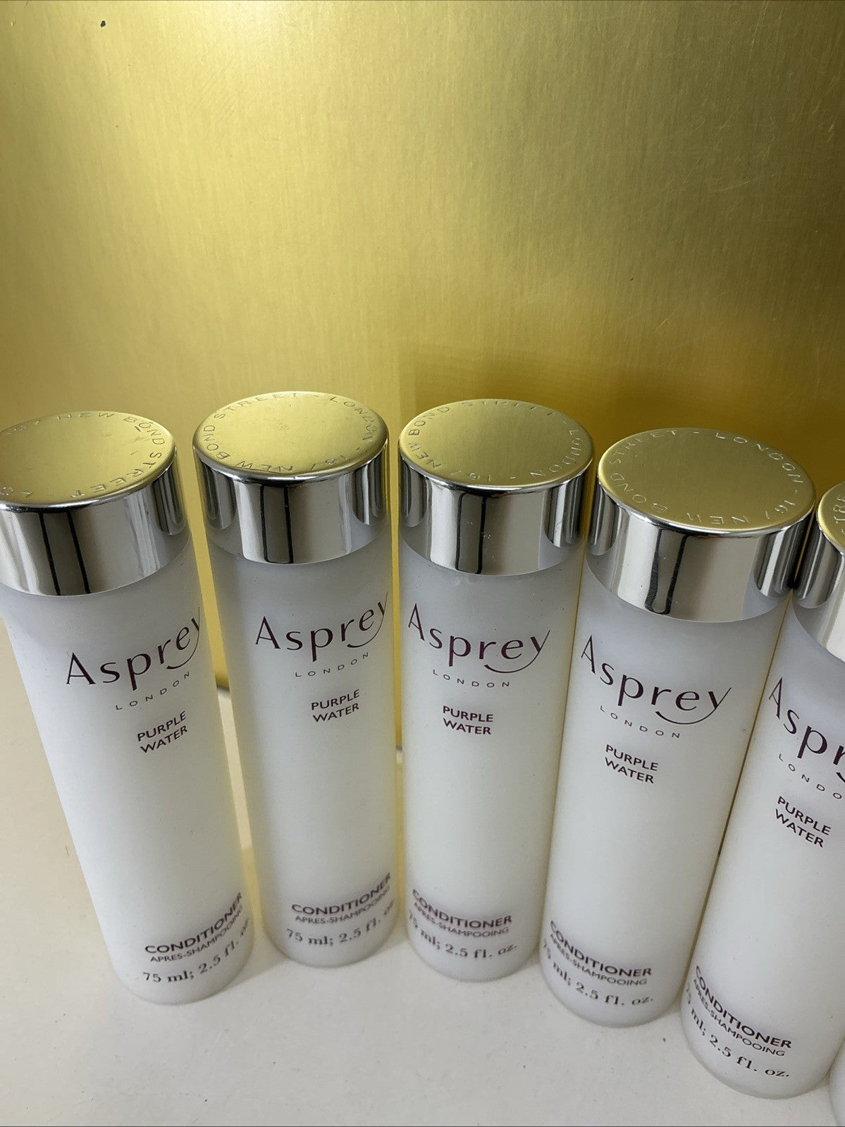 Lot Of 8 Asprey London Purple Water Conditioner 2.5 Oz