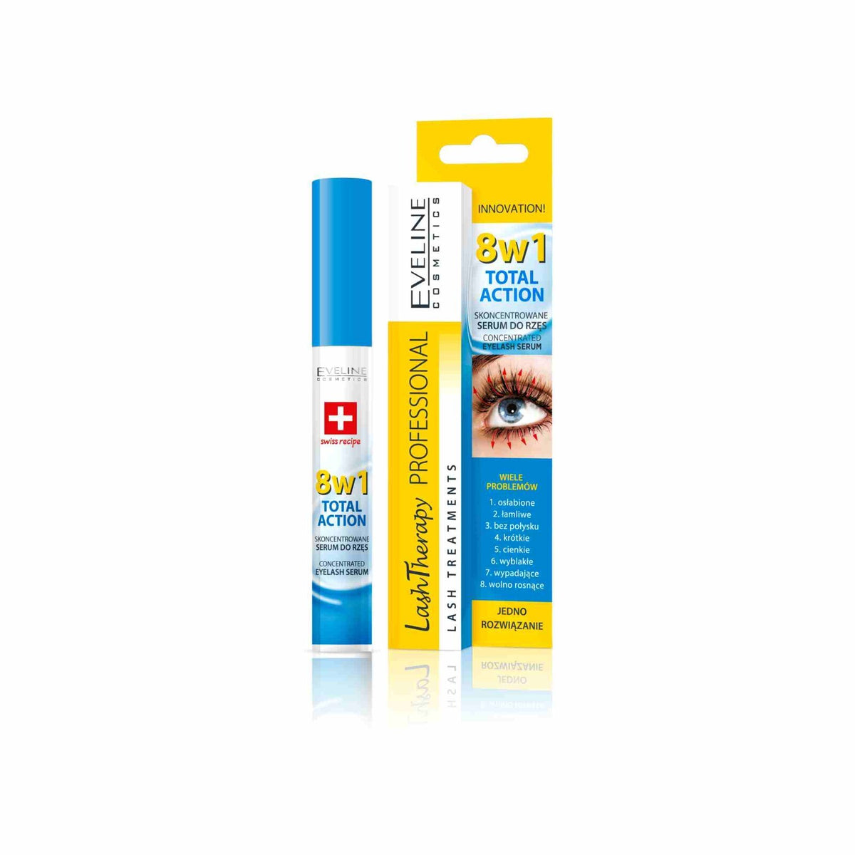 Lash Growth Serum with Argan Oil & Hyaluronic Acid - 8-in-1 Eyelash Enhancer