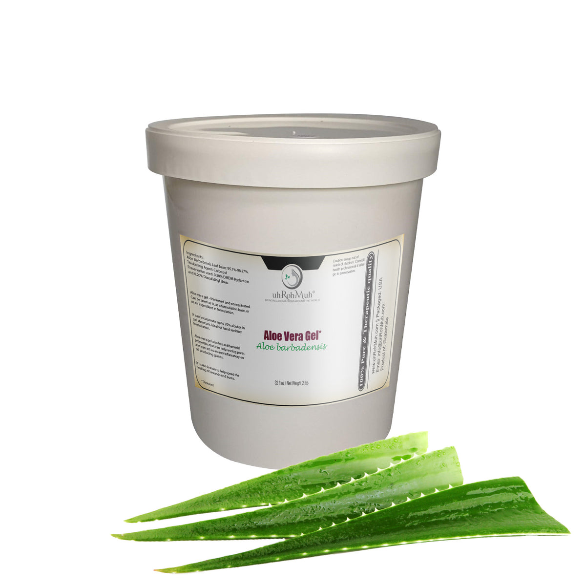 Pure Aloe Vera Gel - Thickened & Concentrated - Natural