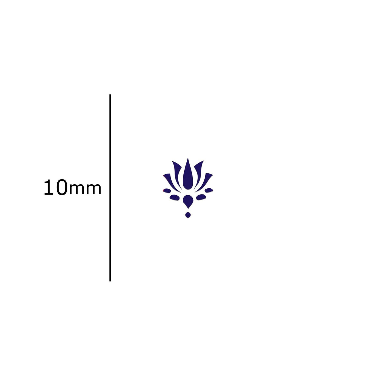 Designer Bindi Lotus Bindis - Multicolor Self-Adhesive 12 Pack