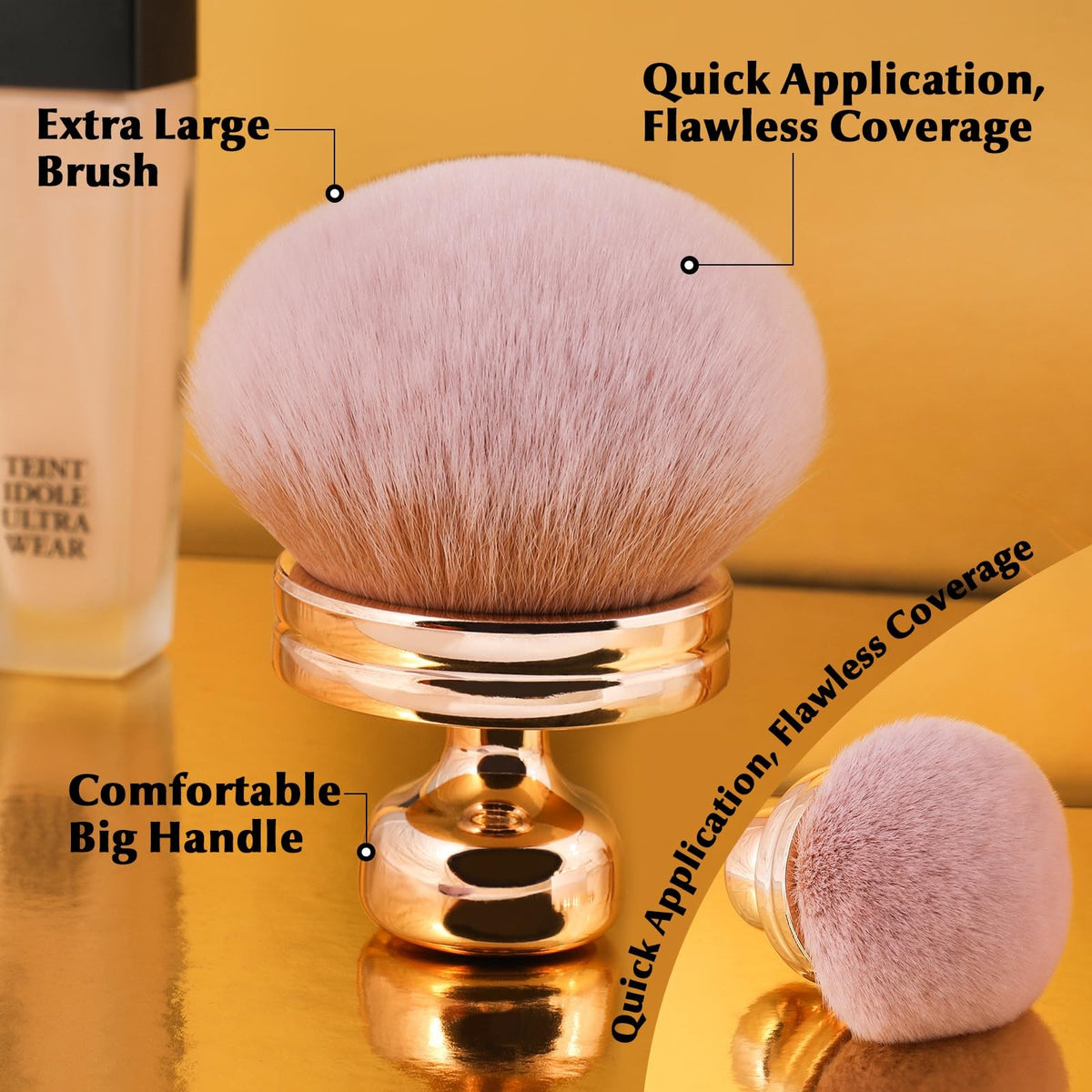 Extra Large Body Makeup Brush for Flawless Self Tan & Bronzer Application