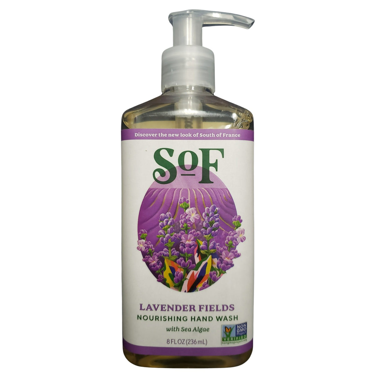 Lavender Hand Wash with Sea Algae - 8 Ounces Natural, Sulfate-Free