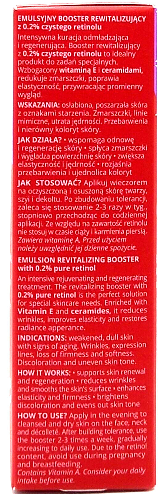 Retinol Age-Synergy Emulsion Night Treatment - Revitalizing Booster for Women, 1.06 Oz
