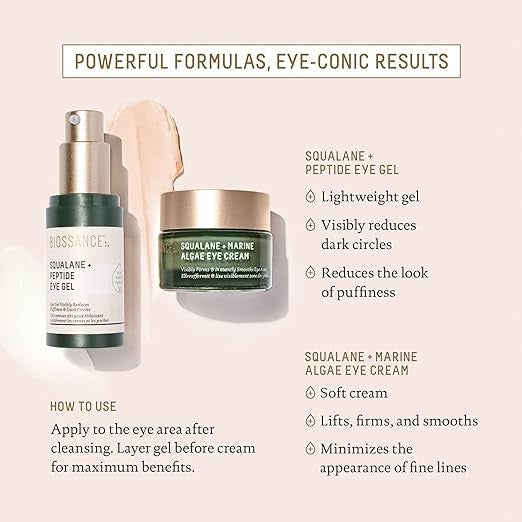 Squalane + Marine Algae Eye Cream - Firming Hydrating Eye Treatment