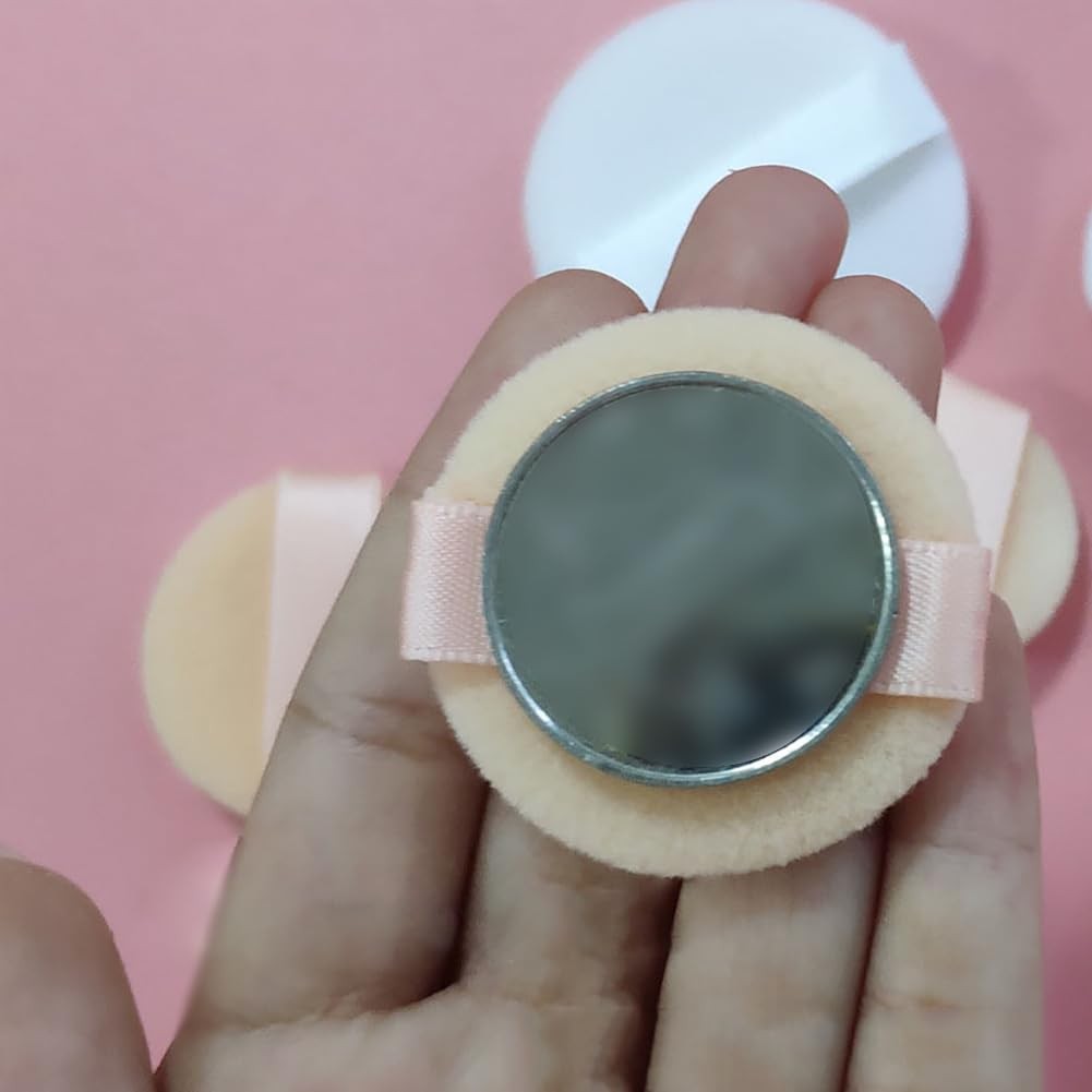 12Pcs Microfiber Powder Puff Set - Small 35mm Makeup Blending Sponges