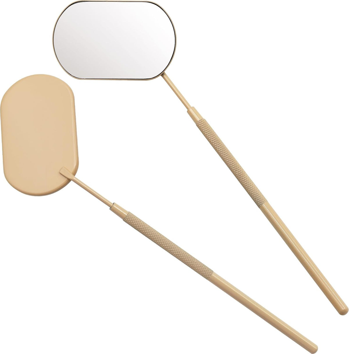 Large Stainless Steel Eyelash Mirror for Lash Extensions - Handheld Makeup Tool