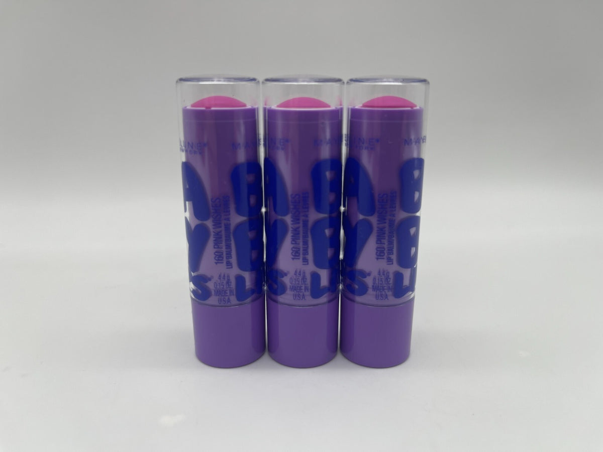 Maybelline Baby Lips Pink Wishes Lip Balm Set - 3 x 0.15 oz Refill Sticks