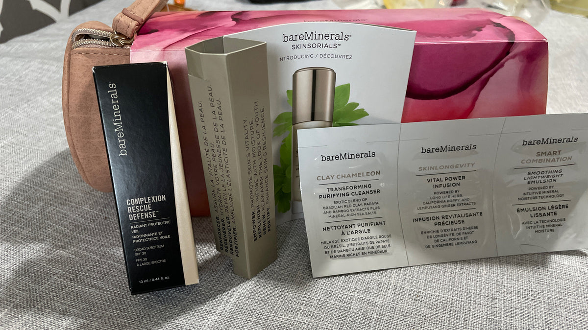 Skin Care Set - 3 Piece Anti-Aging and Sun Protection Kit with Samples