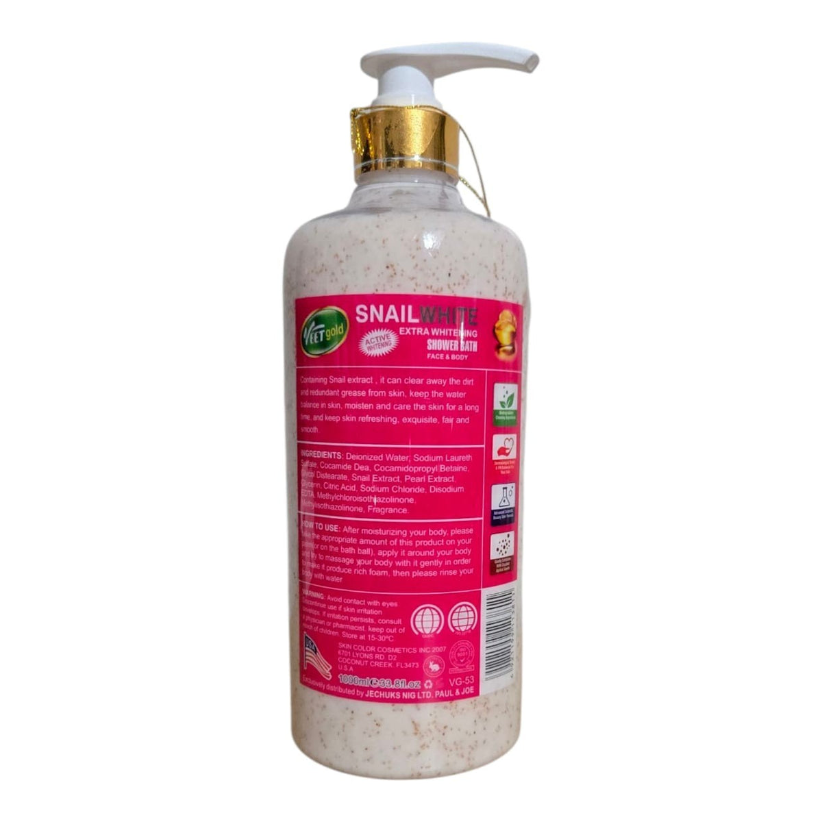 Whitening Body & Face Scrub with Collagen SPF 25 - Veet Gold Snail White