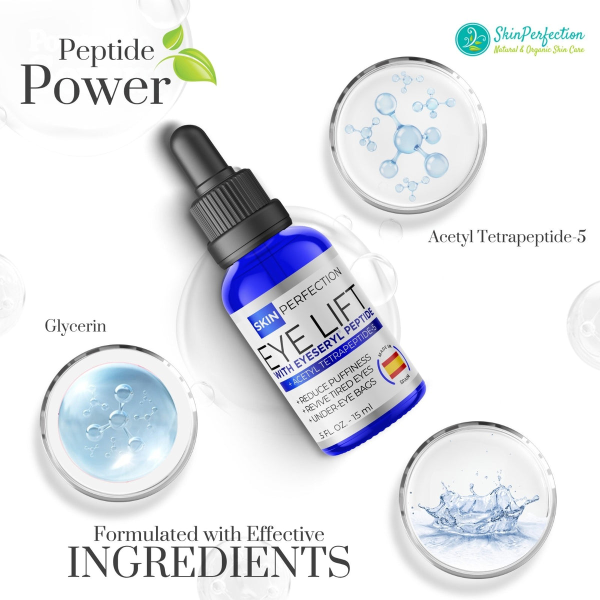 Eyeseryl Anti-Aging Eye Serum Booster for Puffy Eye Bags Reduce Puffiness and Tighten Skin