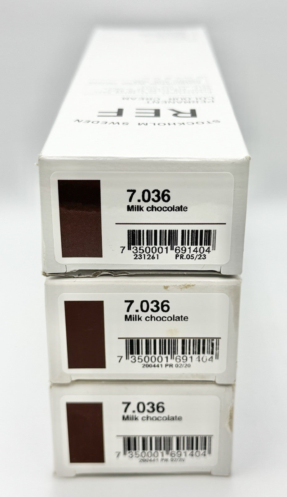 REF Professional Anti-Aging Haircolor 7.036 Milk Chocolate - 3x