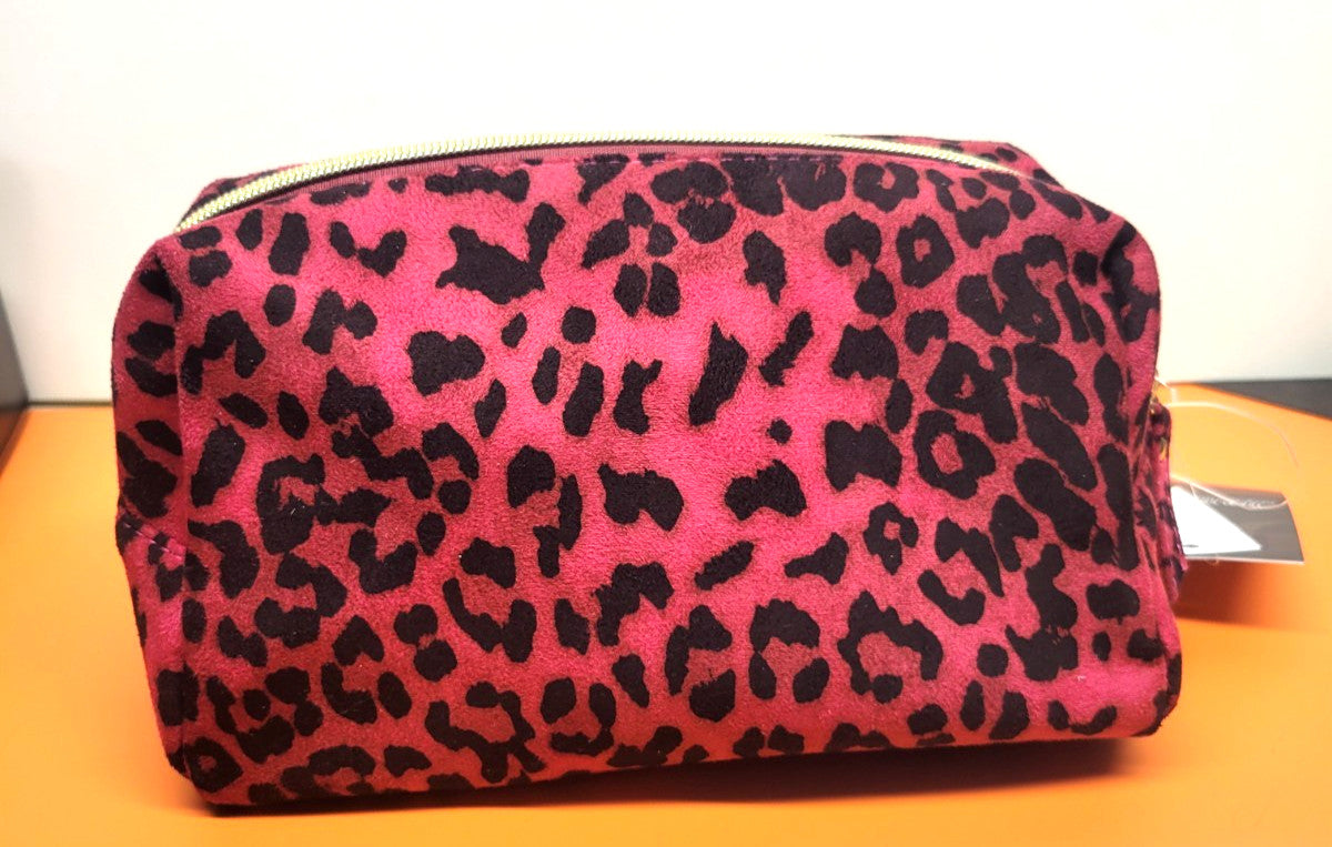 Nine West Travel Cosmetic Bag with Toiletry Bottle - Animal Print