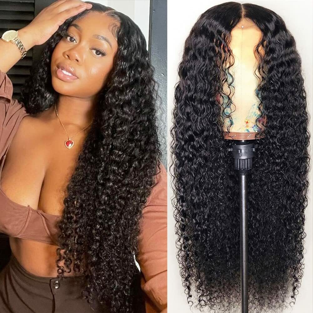 Long Curly Wavy Hair Wig for Women - Synthetic Brazilian Style 45cm