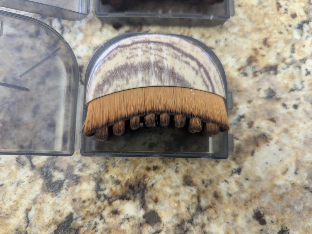 Lymphatic Face Brush Dry Brushing Tool Set with Storage Case - 2 Pack