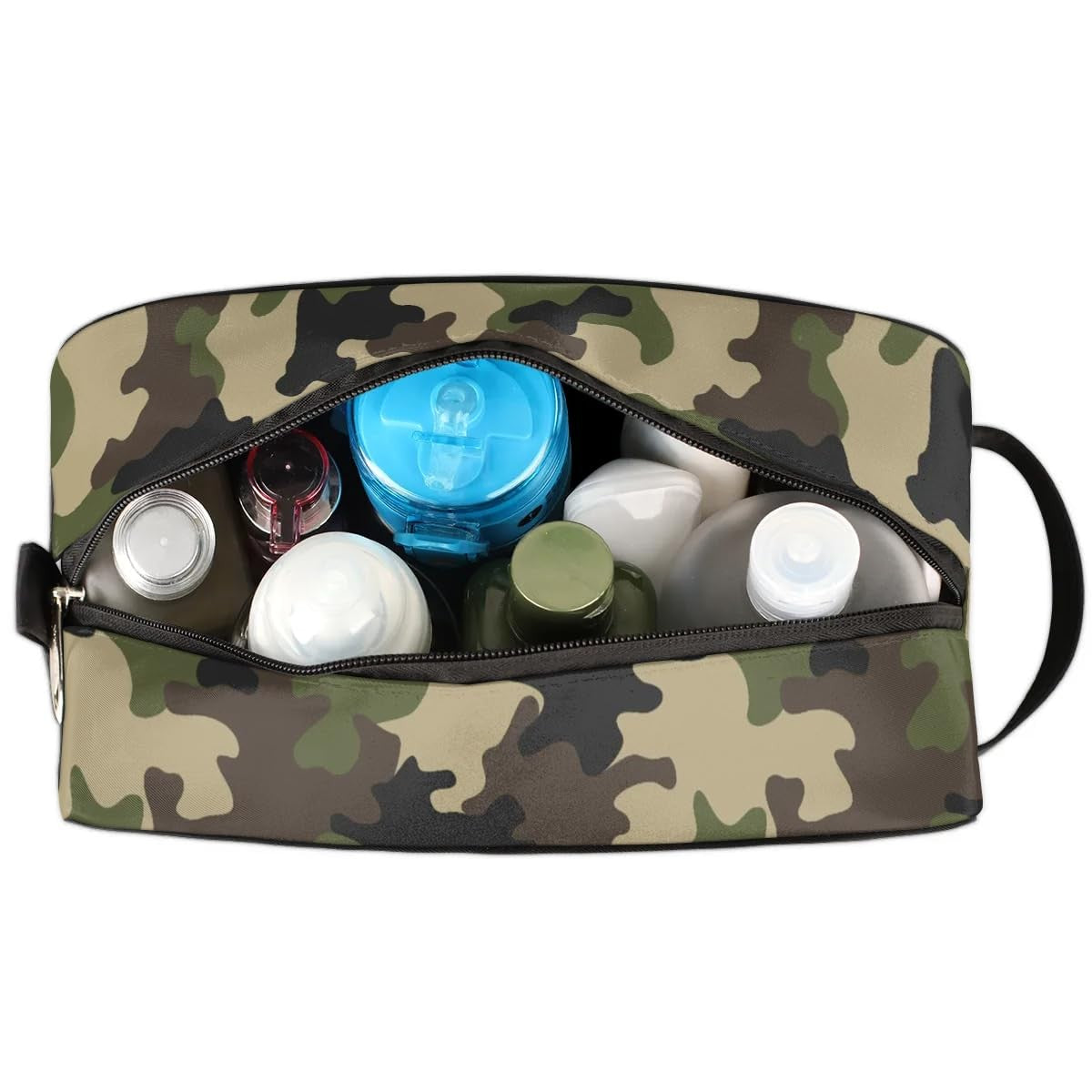 Kids Travel Toiletry Bag Camo Camouflage Hanging Waterproof Organizer for Boys & Men