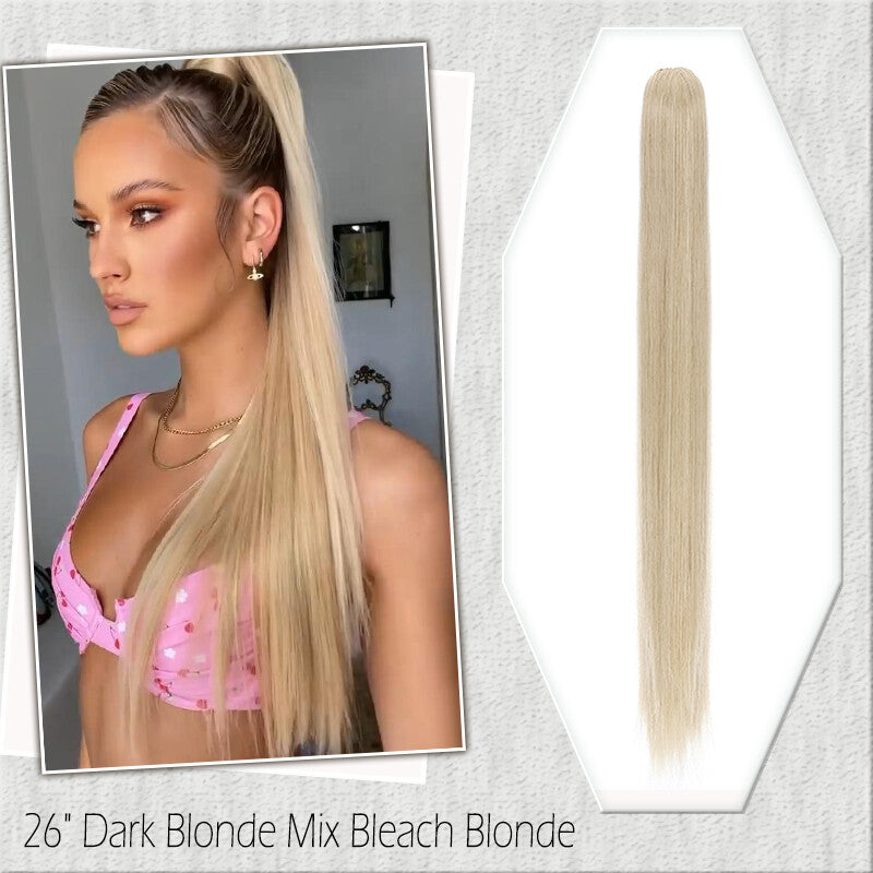 Fake Ponytail Clip-In Hair Extension Thick Natural Look 14 Inches