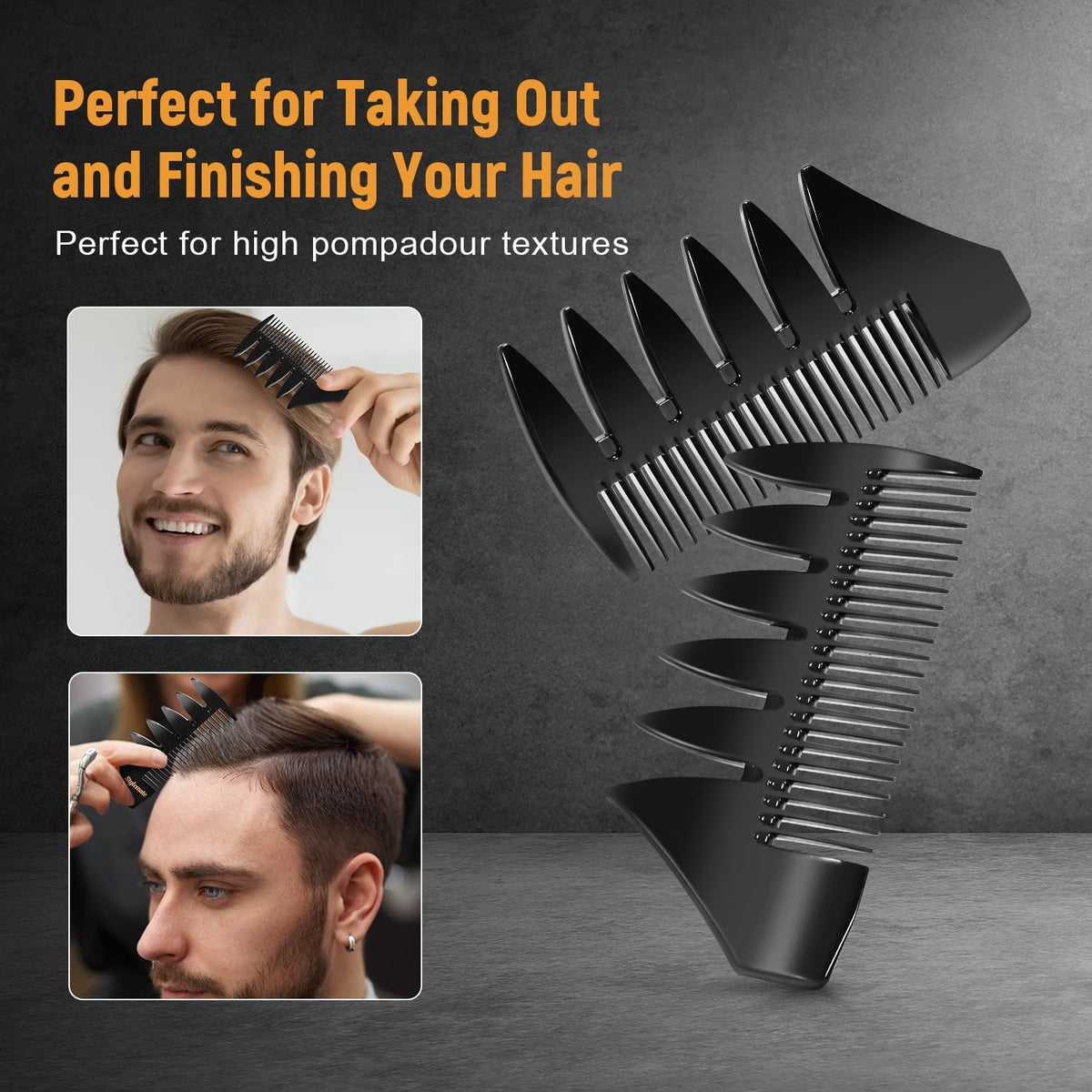 Men's Hair Styling Comb Set - Multifunctional Professional Grooming Tools