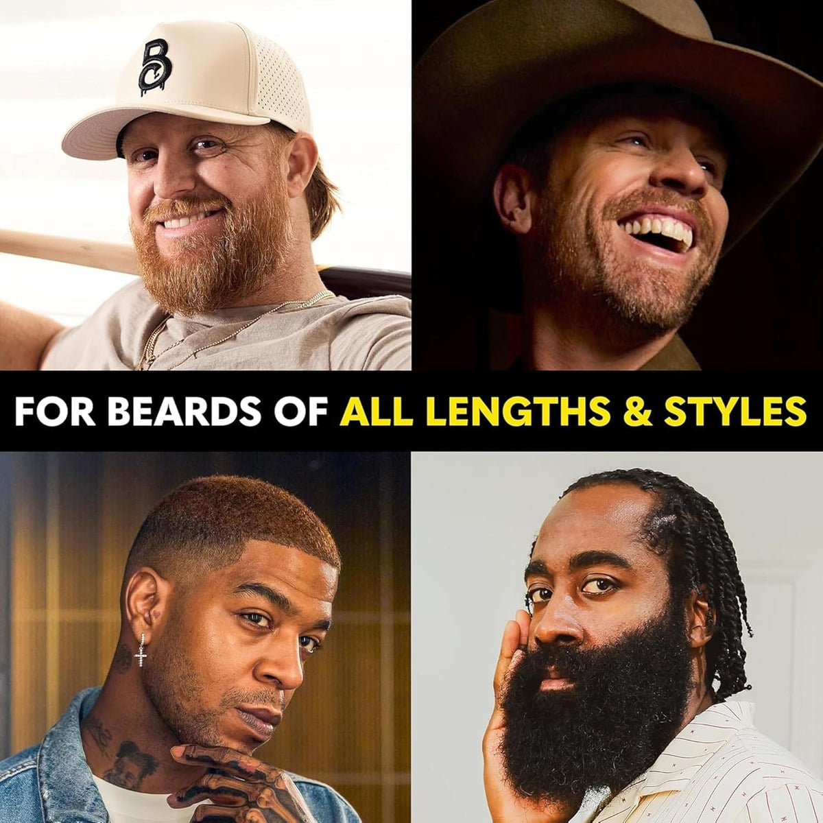 Men's Beard Wash & Conditioner Set - Hydrating Facial Hair Grooming Kit