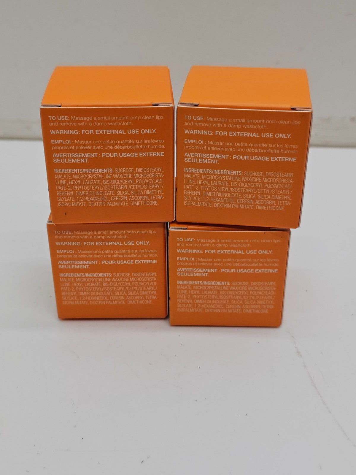 Vitamin C Lip Scrub Set - Hypoallergenic Exfoliants for Smooth Lips, 4-Pack