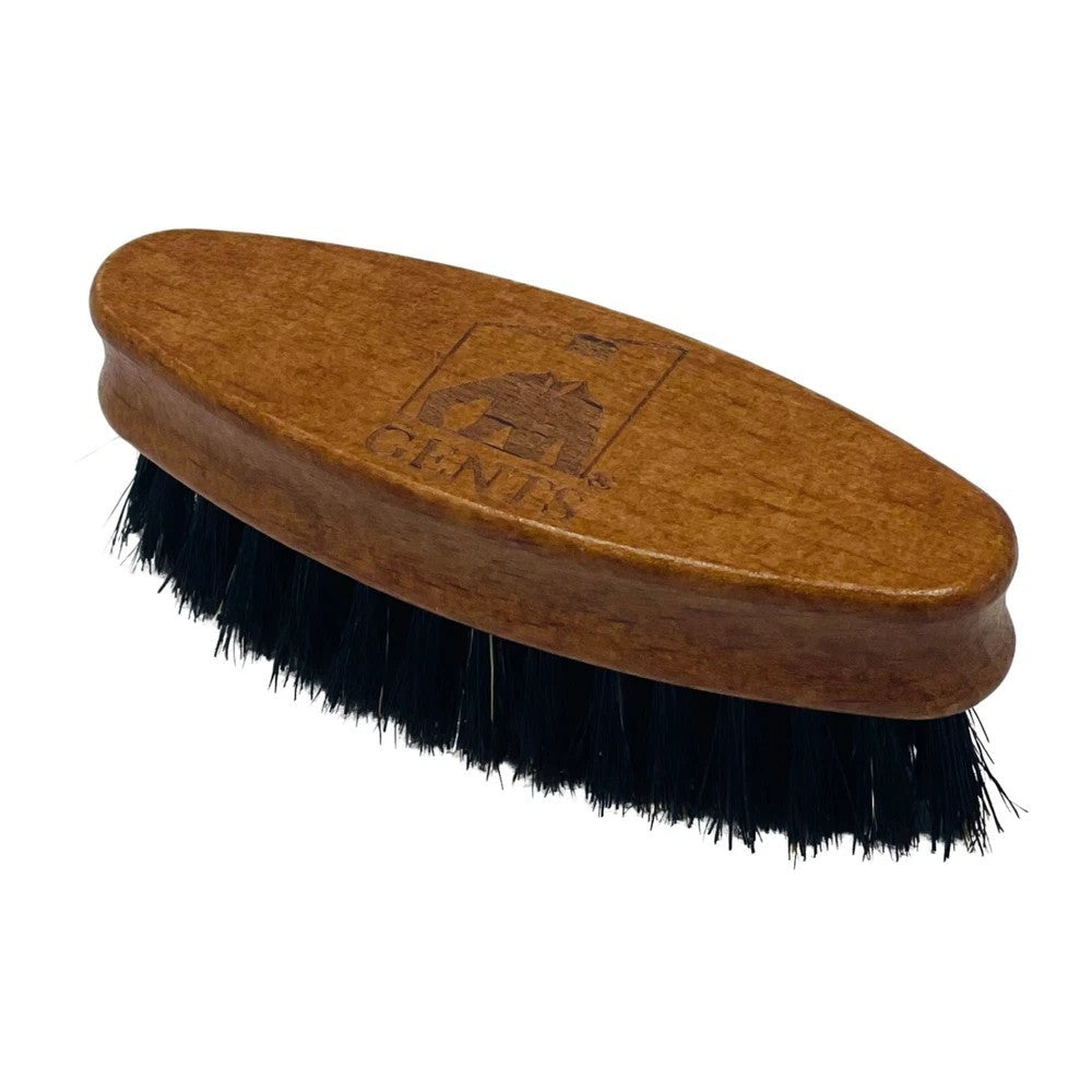 Travel Beard Brush & Comb Set - Mini Wooden Boar Bristle Grooming Kit
