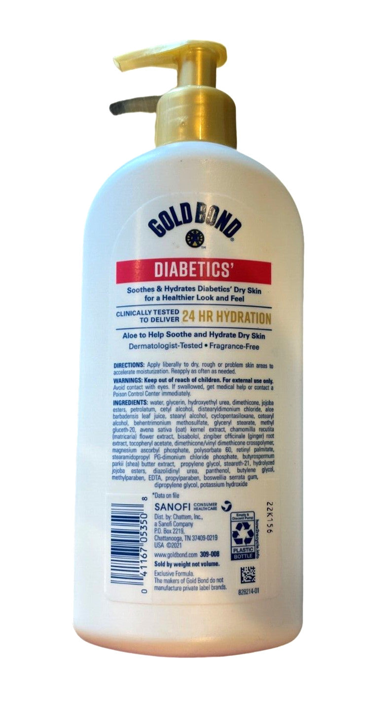 Gold Bond Ultimate Diabetic Skin Relief Lotion 13 oz ( 2 Bottles ) /