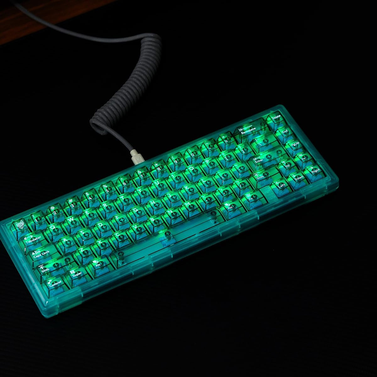 Green Transparent Keycap Set for Mechanical Keyboard Cherry Profile 114 Keys