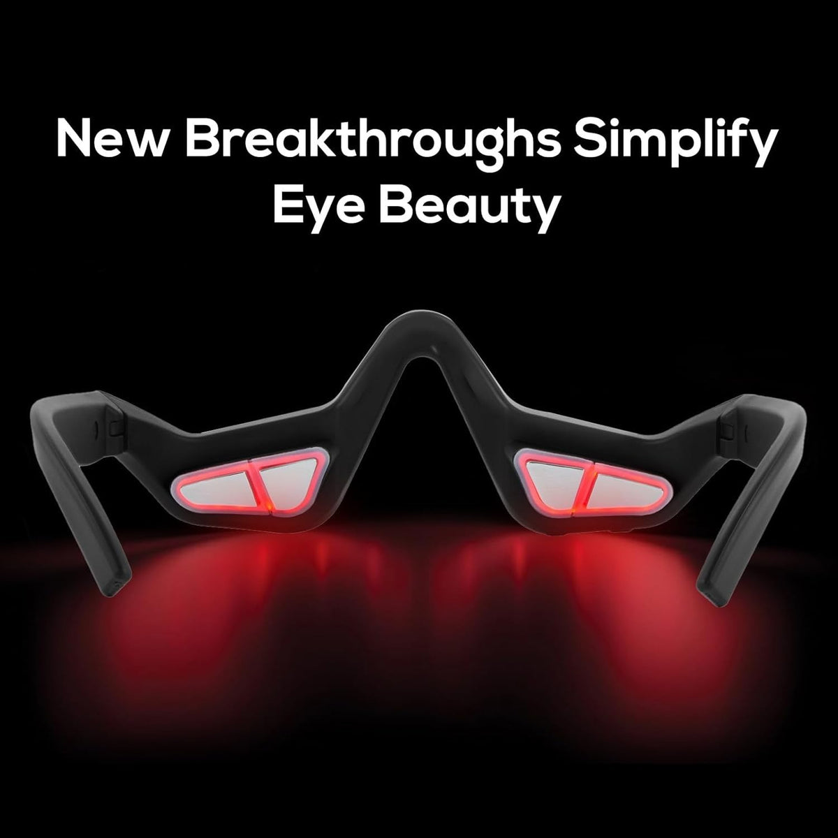 Under-Eye Red Light Therapy Device & Microcurrent Eye Massager Reducing Wrinkles