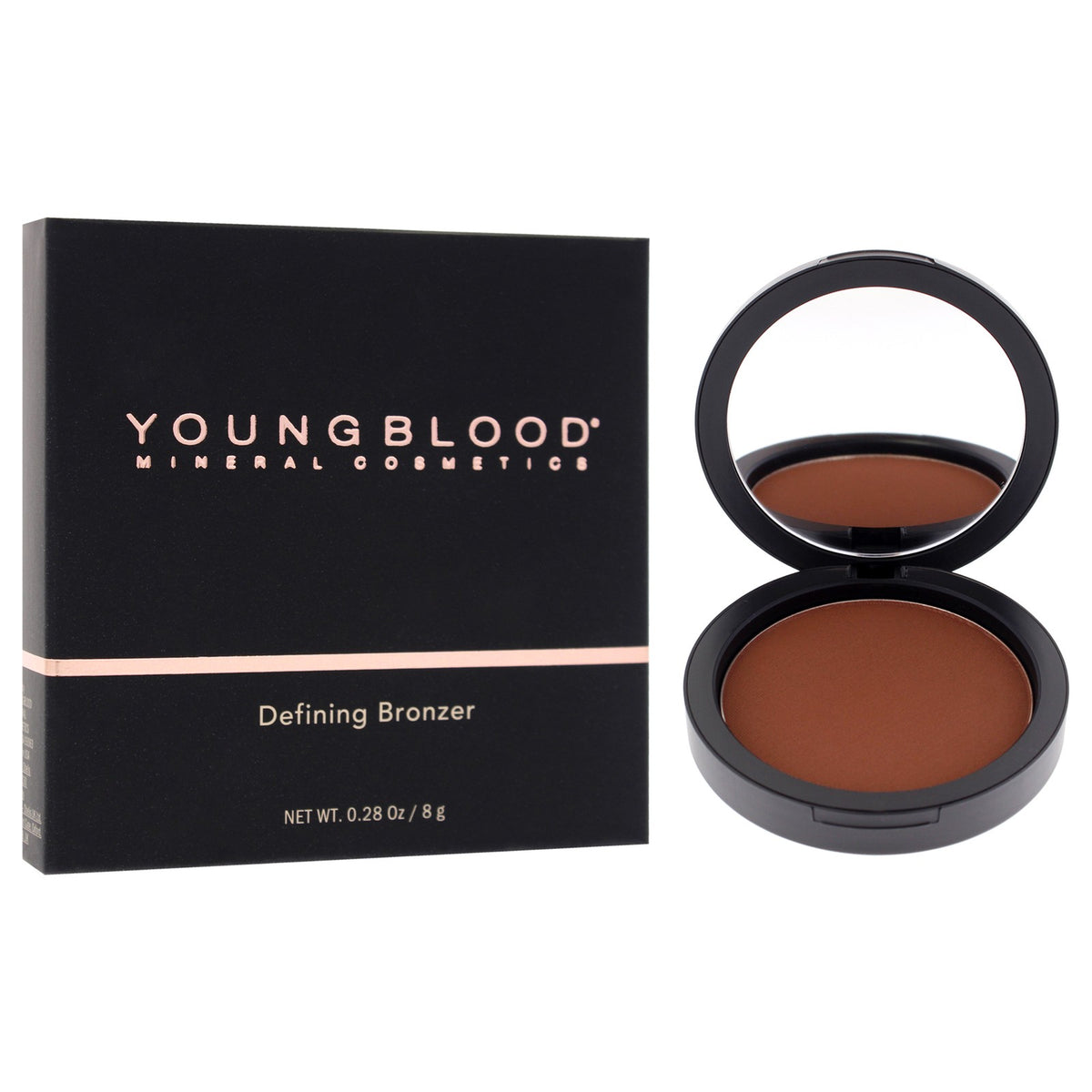 Youngblood Truffle Defining Bronzer - Sun-Kissed, Buildable Face Makeup 0.28 oz