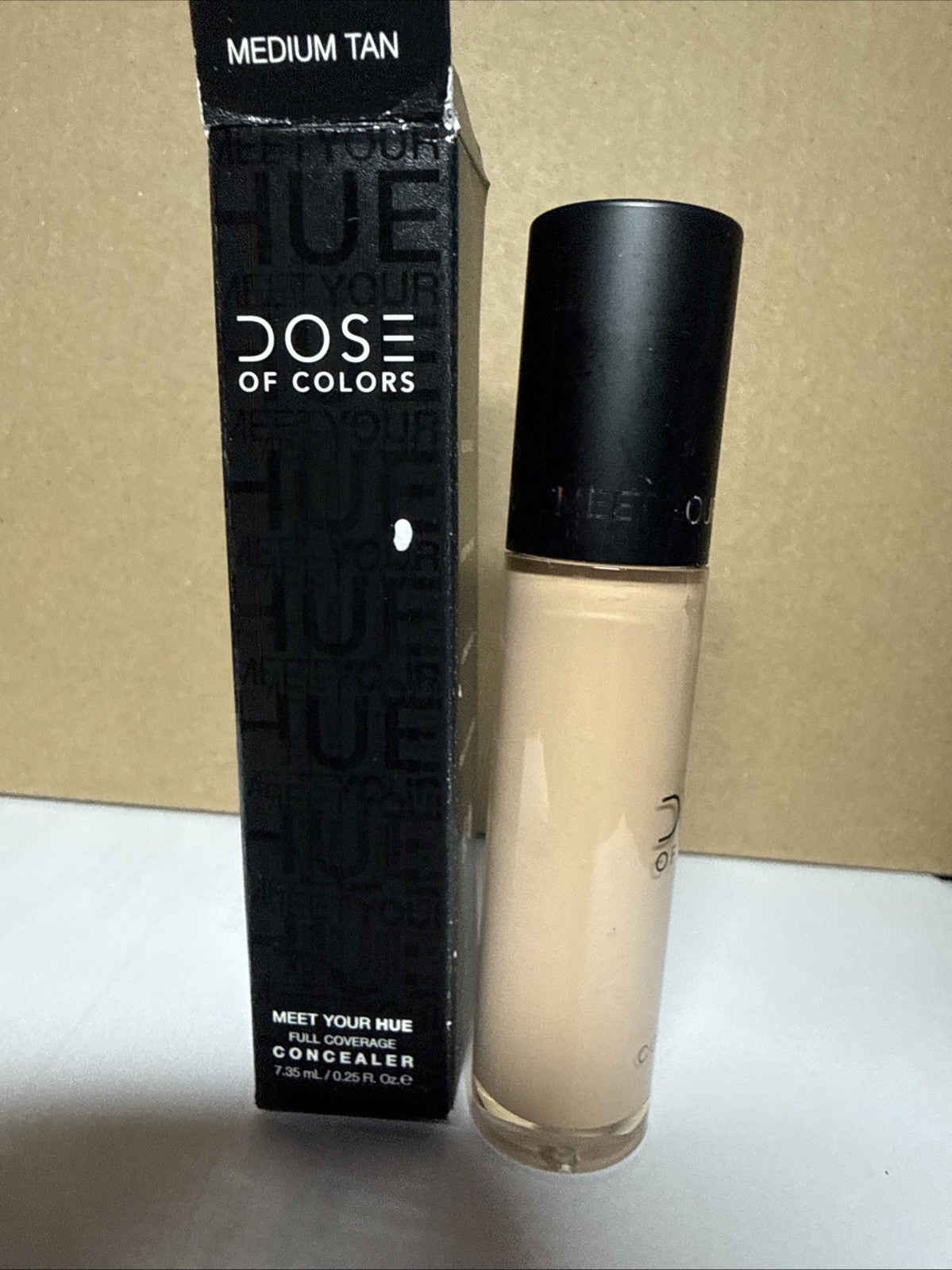 Full Coverage Concealer Medium Tan 0.25 Oz - Flawless Face Makeup