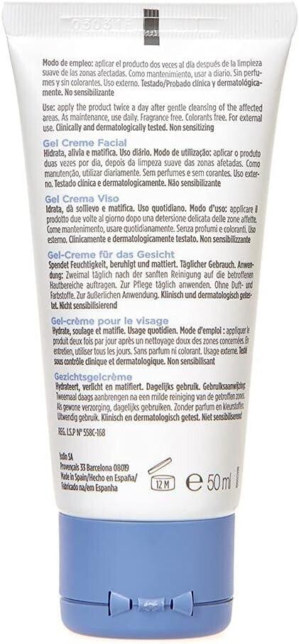 Seborrheic Skin Facial Gel-Cream for Daily Moisturizing & Mattifying - 50ml