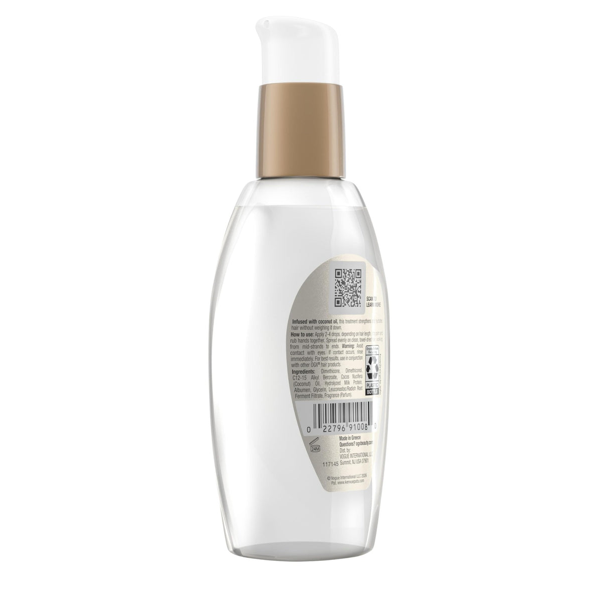 Nourishing Coconut Milk Hair Serum for Strength and Damage Repair - 4 Fl Oz