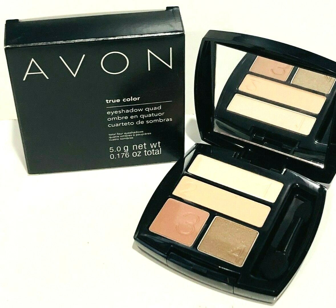 Eyeshadow Quad - Nude & Natural Shades for 2 Looks