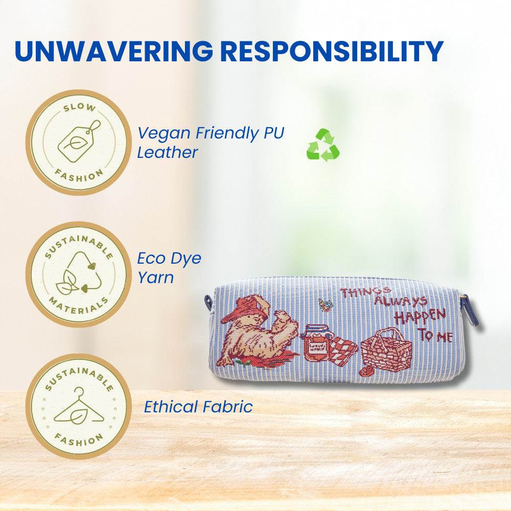 Paddington Marmalade Design Cosmetic & Pencil Bag - Stylish Travel Organizer