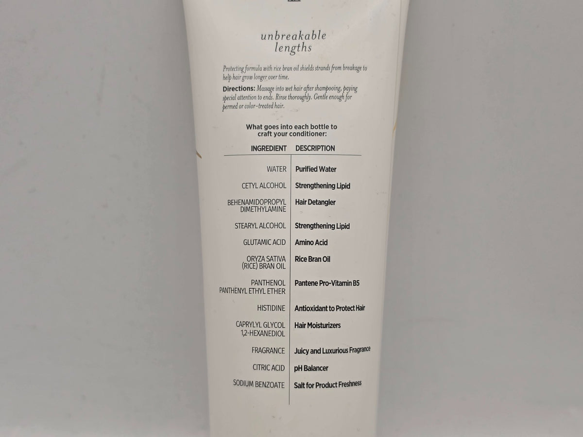 Pantene Nutrient Blends Unbreakable Lengths Conditioner 8 oz with Rice Bran Oil