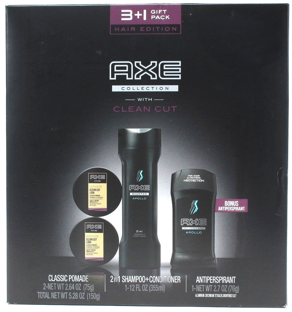 Axe Hair Edition 4 Piece Gift Set Shampoo Plus Conditioner