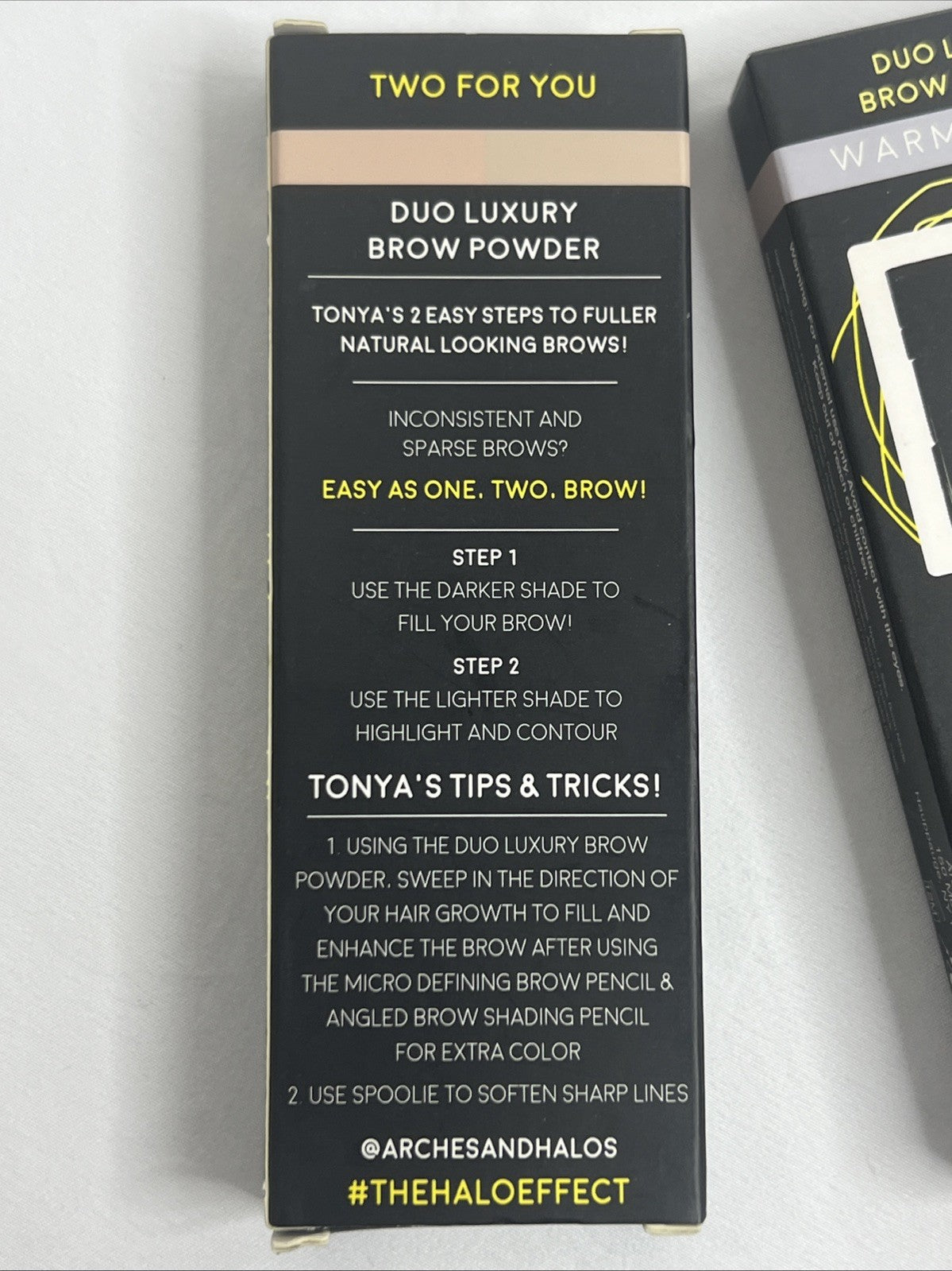 Pro Brow Building Powder Warm Brown (2 Pack) by Arches & Halos