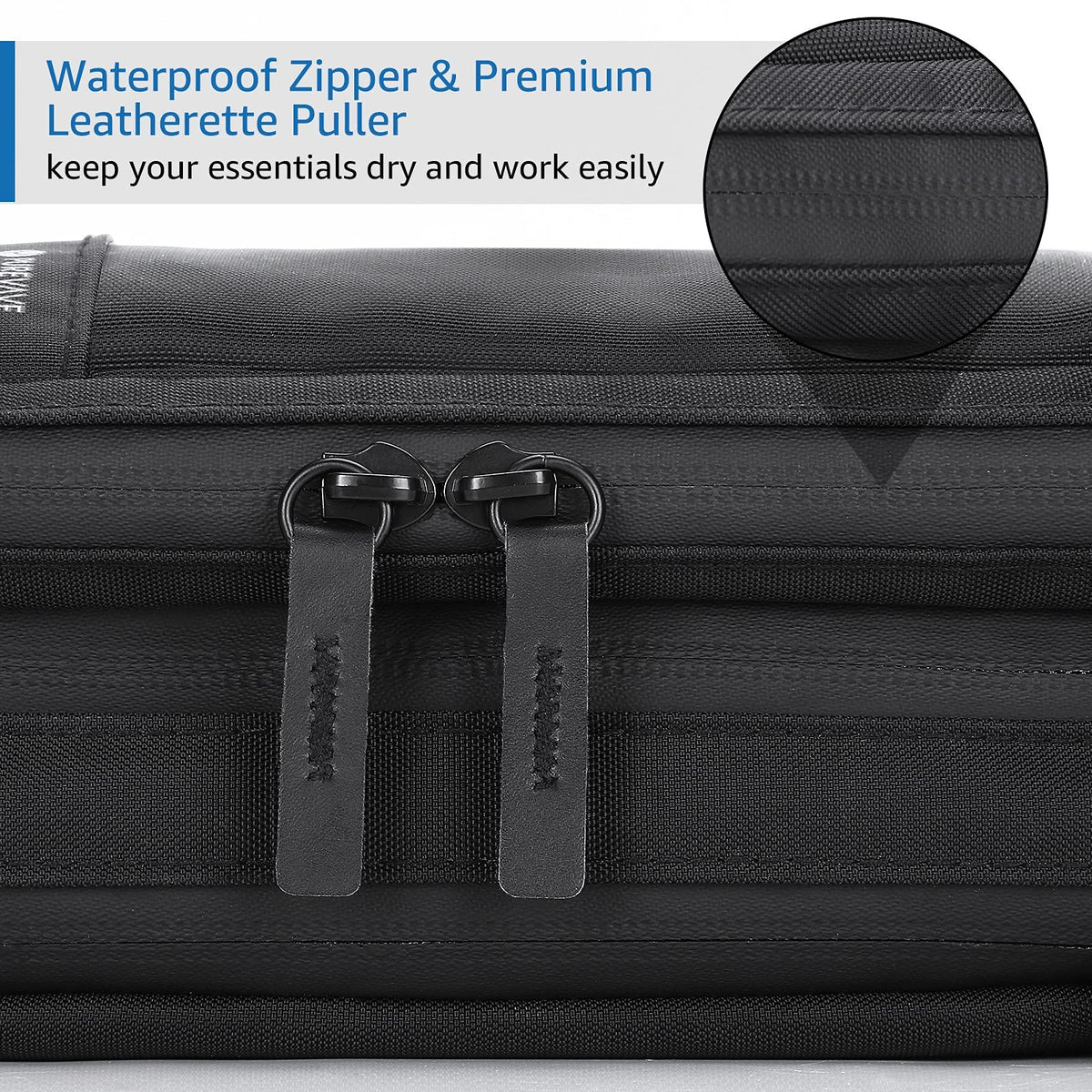 Men's Waterproof Travel Toiletry Bag Hanging Dopp Kit Compact Organizer