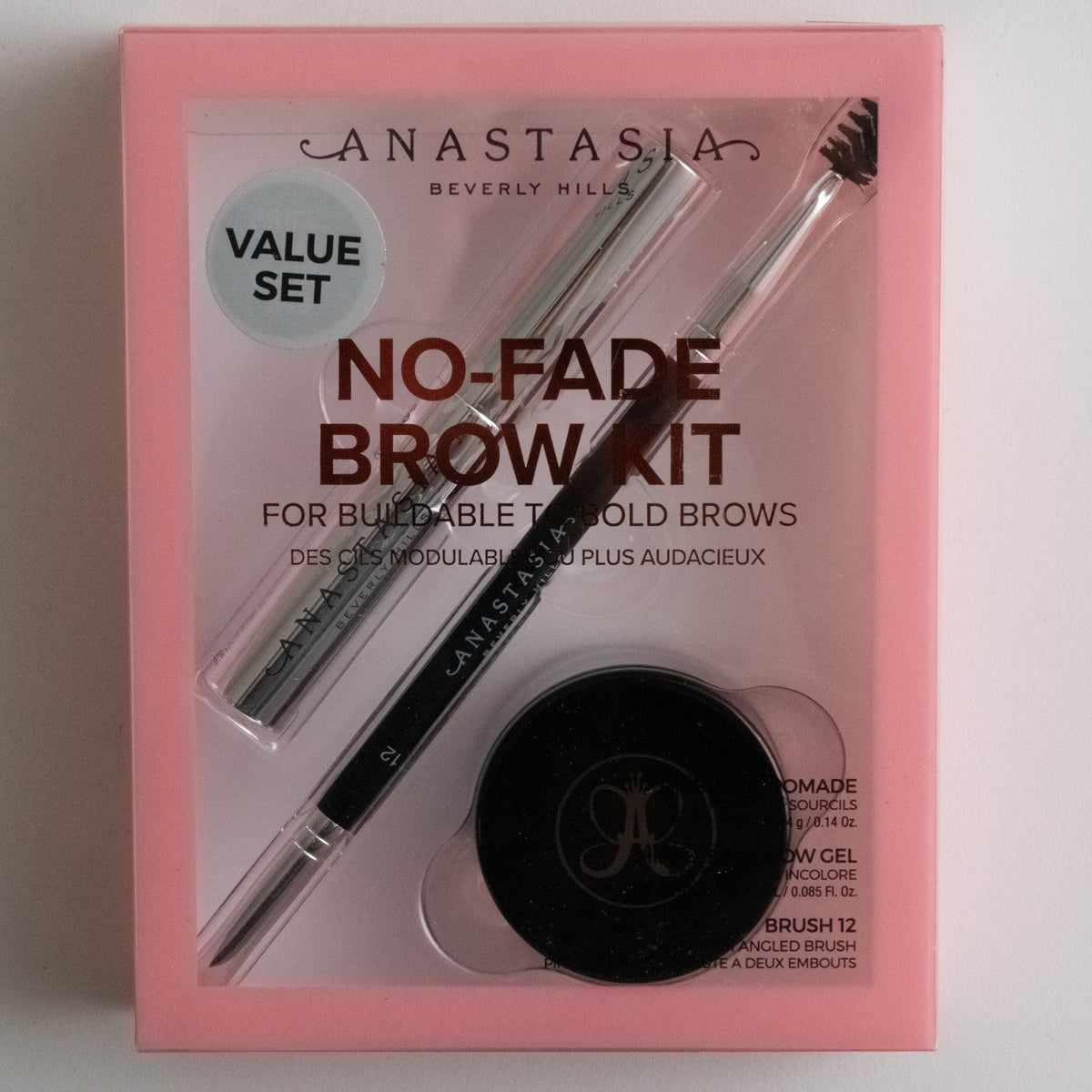 No-Fade Brow Kit with Pomade, Gel & Precision Brush for Long-Lasting Brows