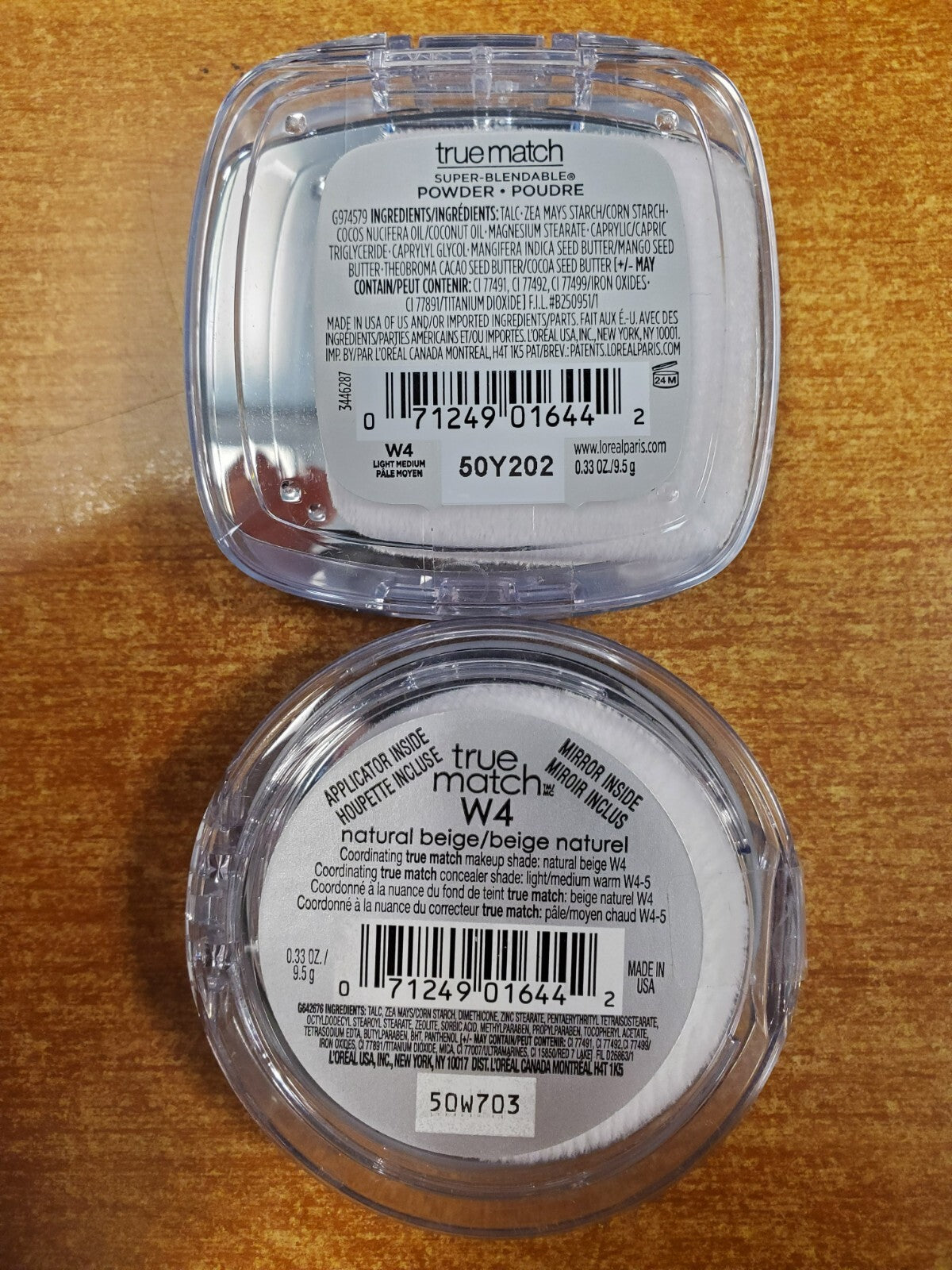 2 Pack L'Oréal True Match Super Blendable Powder W4 Light Medium