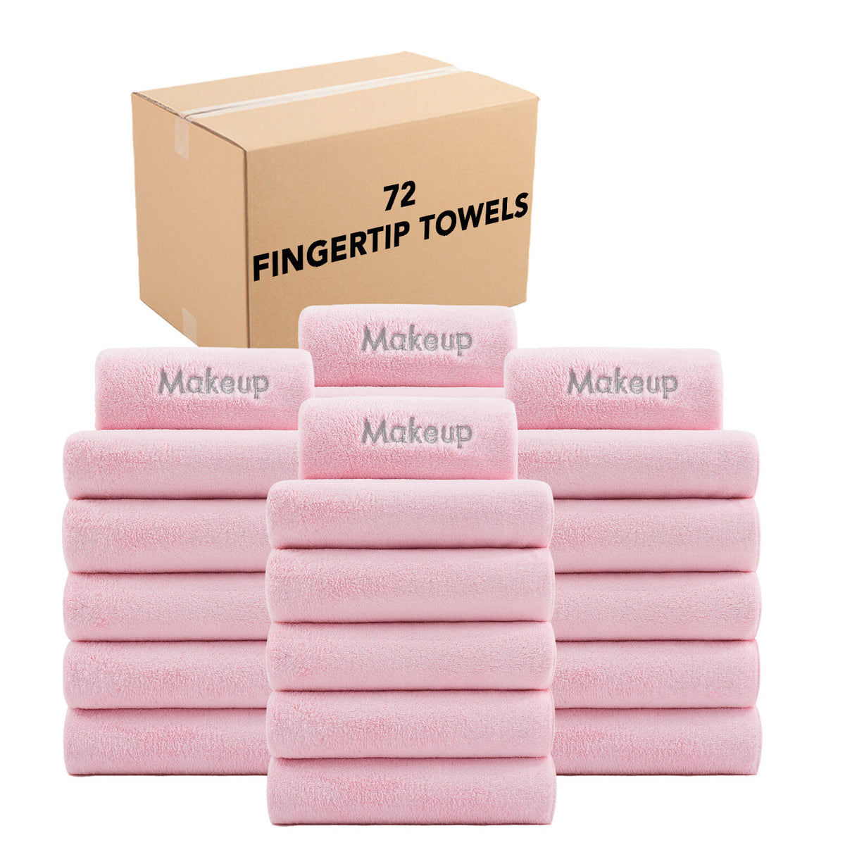 Makeup Removal Towels Set - Soft Coral Fleece Reusable Face Cloths, 6 Pack