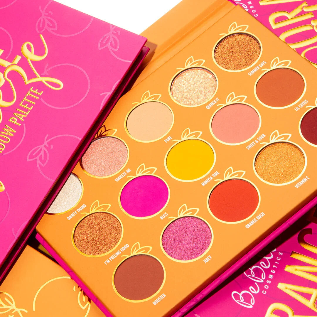 Orange Eyeshadow Palette with 15 Shades - Vibrant Eye Makeup Set