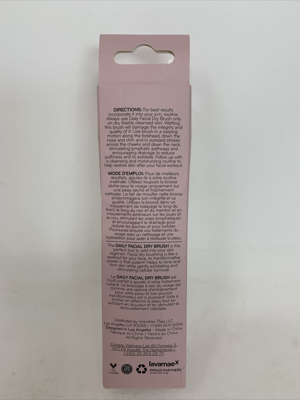 Facial Dry Brush for Skin Cleansing & Workout - Vegan Skin Care Tool