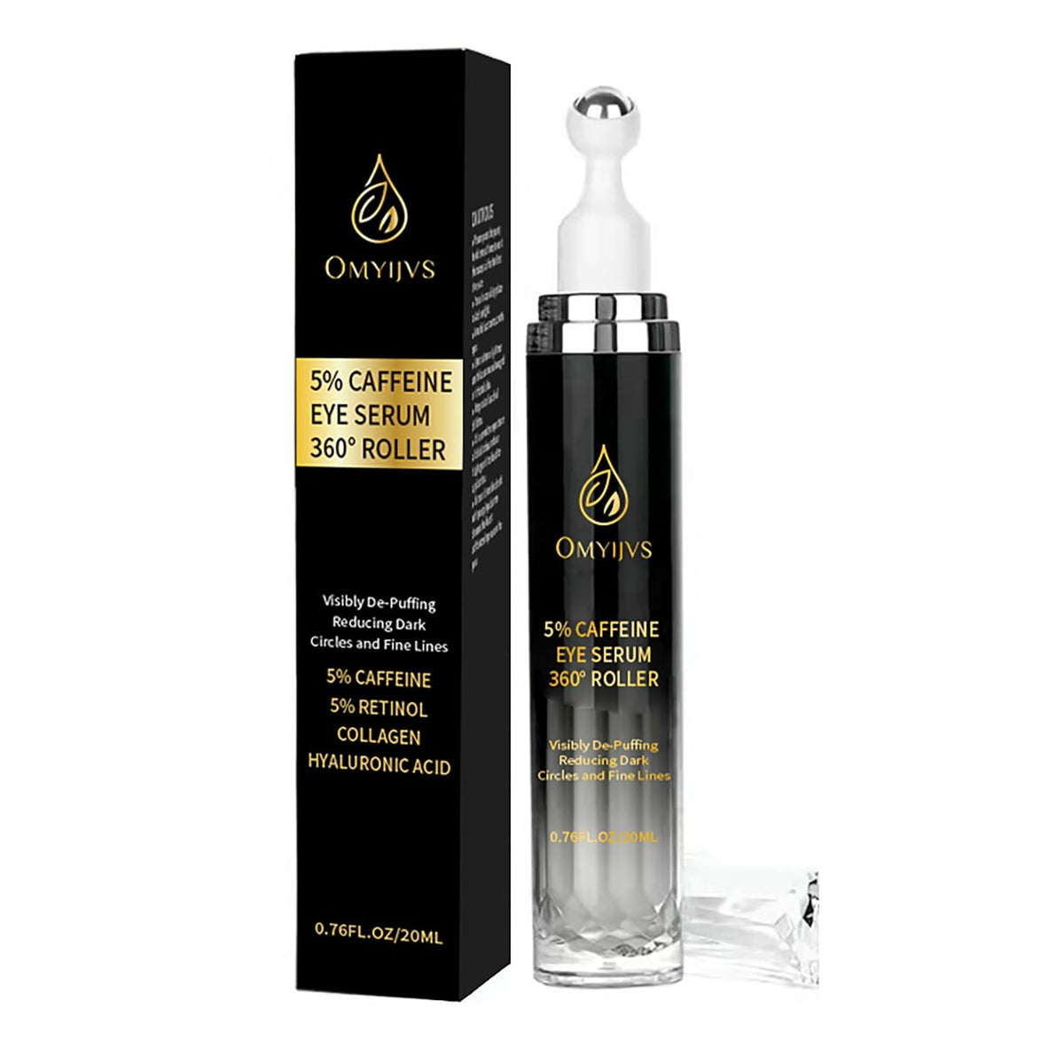 Caffeine Eye Cream for Dark Circles and Puffiness - 1 Ounce