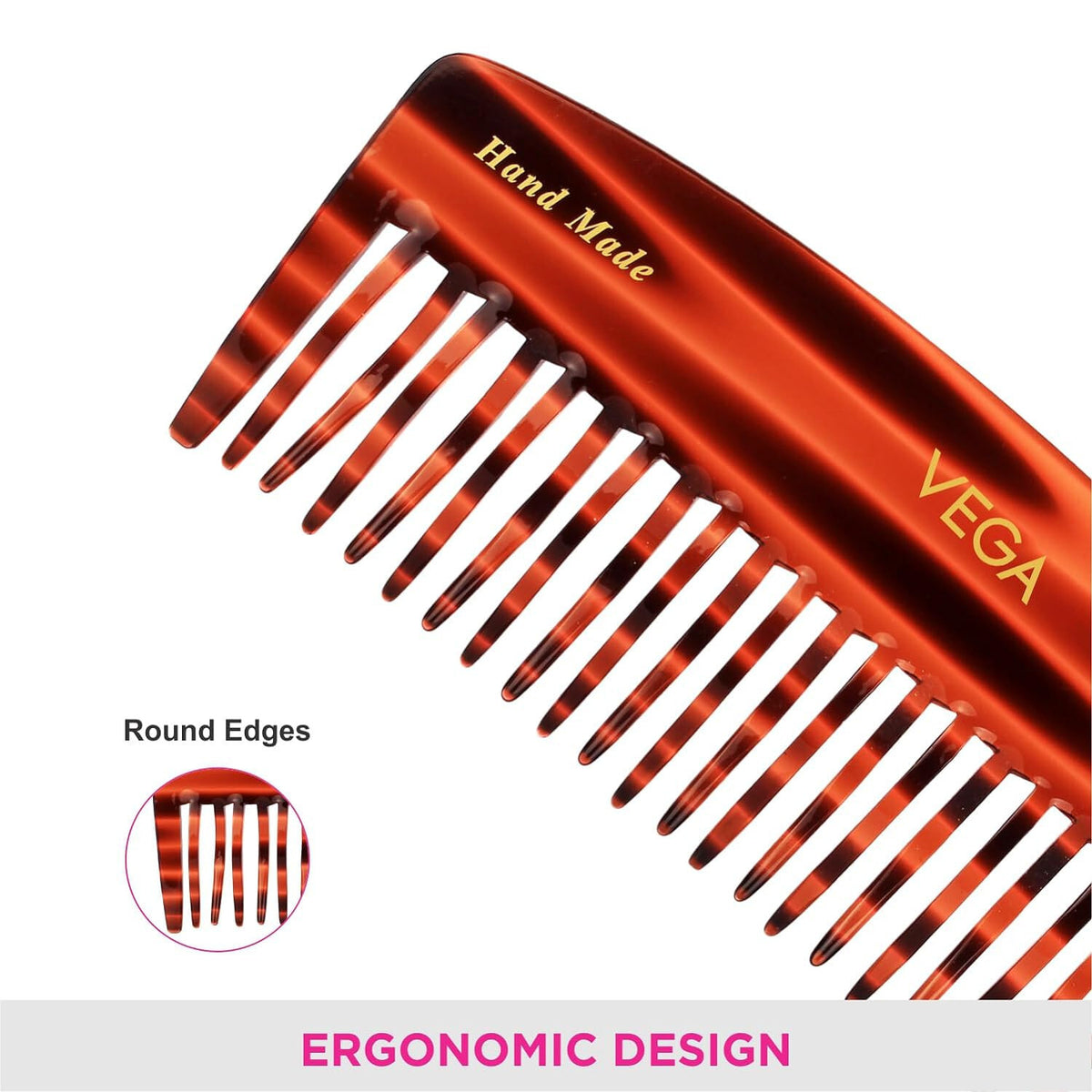 Large Handmade Hair Comb for Men and Women - Detangling, High Quality