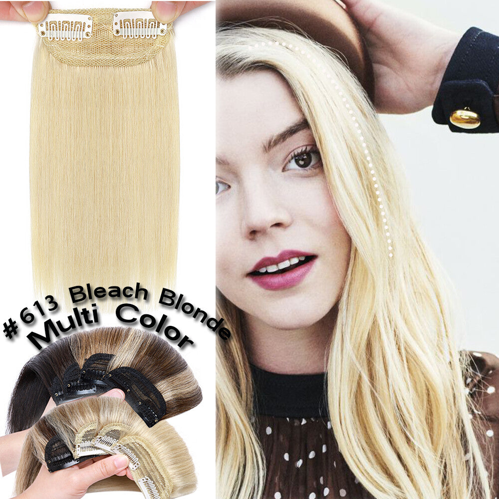 Remy Human Hair Extensions Clip-In One Piece Full Head Weft - Multiple Colors & Lengths