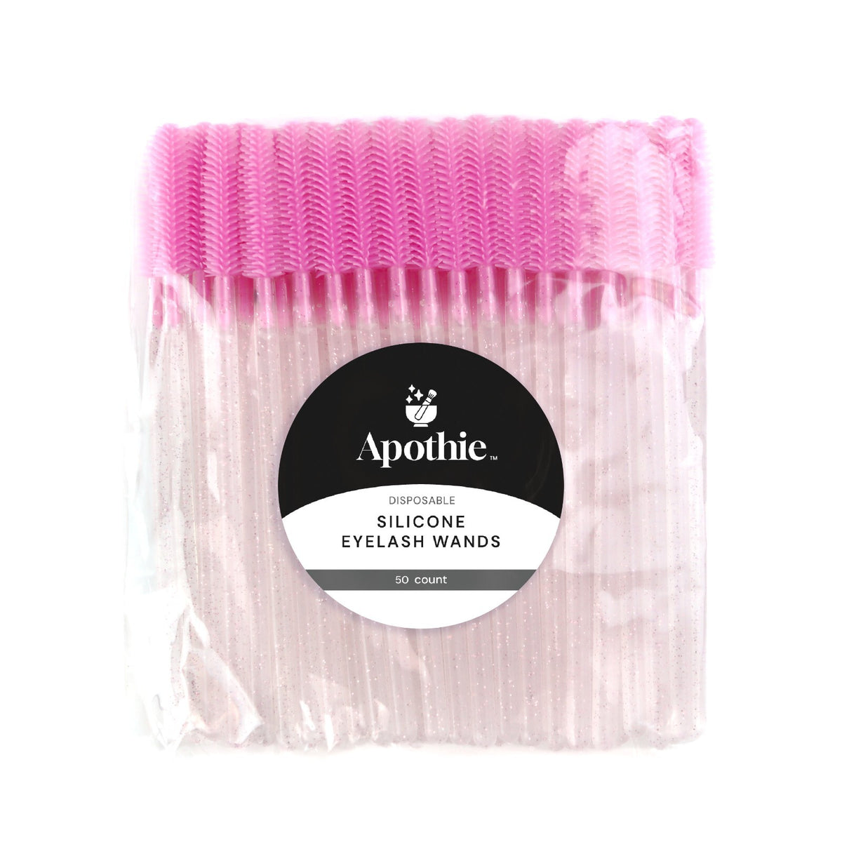 Disposable Silicone Mascara Wands - Hygienic Eyelash & Eyebrow Applicators, 50 or 100 Pieces