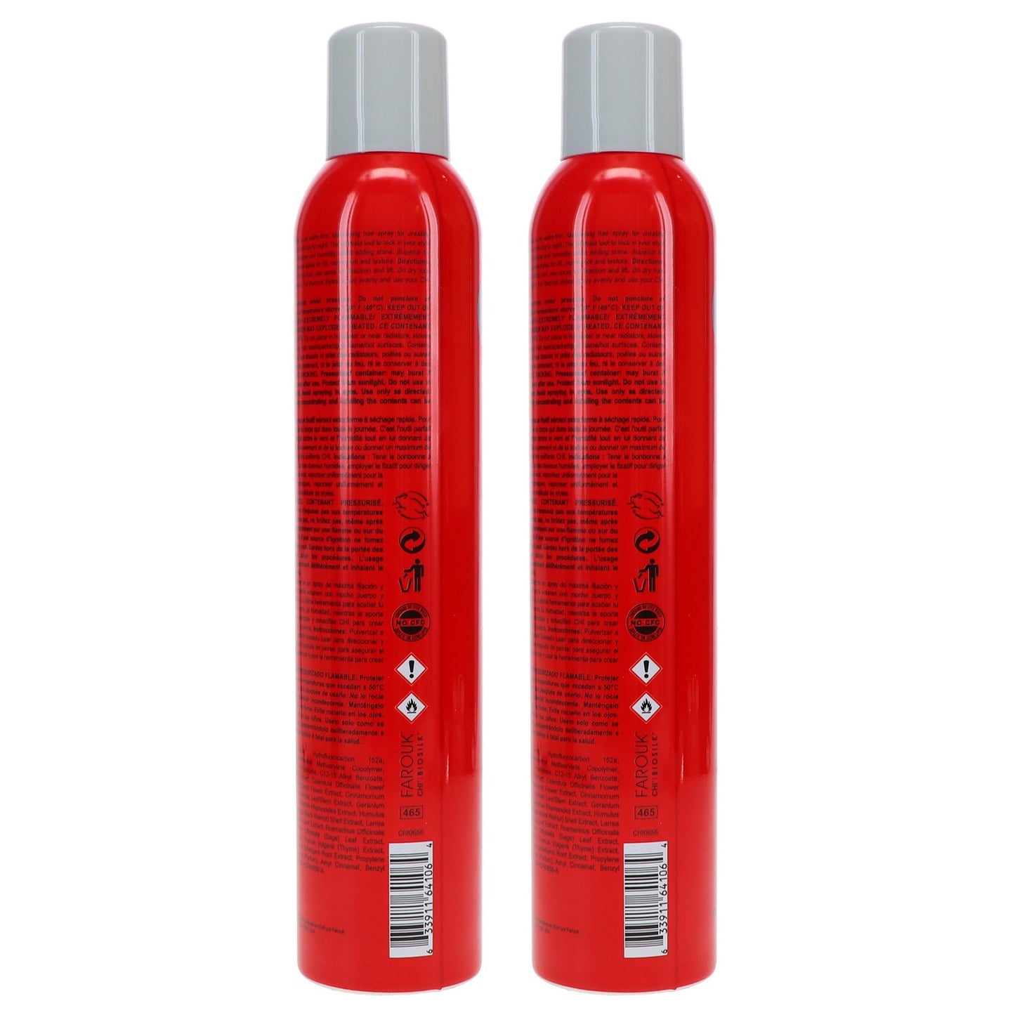 Extra Firm Hair Spray 10 oz - Volume, Hold & Humidity Resistance - 2 Pack